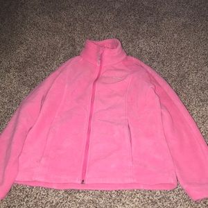Pink fleece jacket